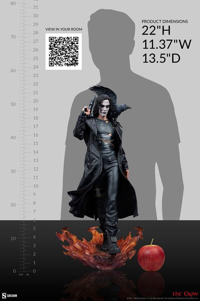Sideshow The Crow Eric Draven 1:4 Scale Statue | Brandon Lee Premium Format Limited Edition 56cm