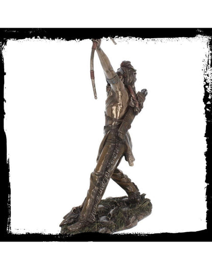 Nemesis Now Native American Indian Bronze Resin Figurine H3504J7 | Antique Finish Historical Sculpture