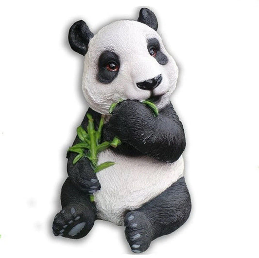 Vivid Arts Panda Ornament | Nature's Friends NF-PNDA-B | Resin | Panda Lover Gift | Garden Home