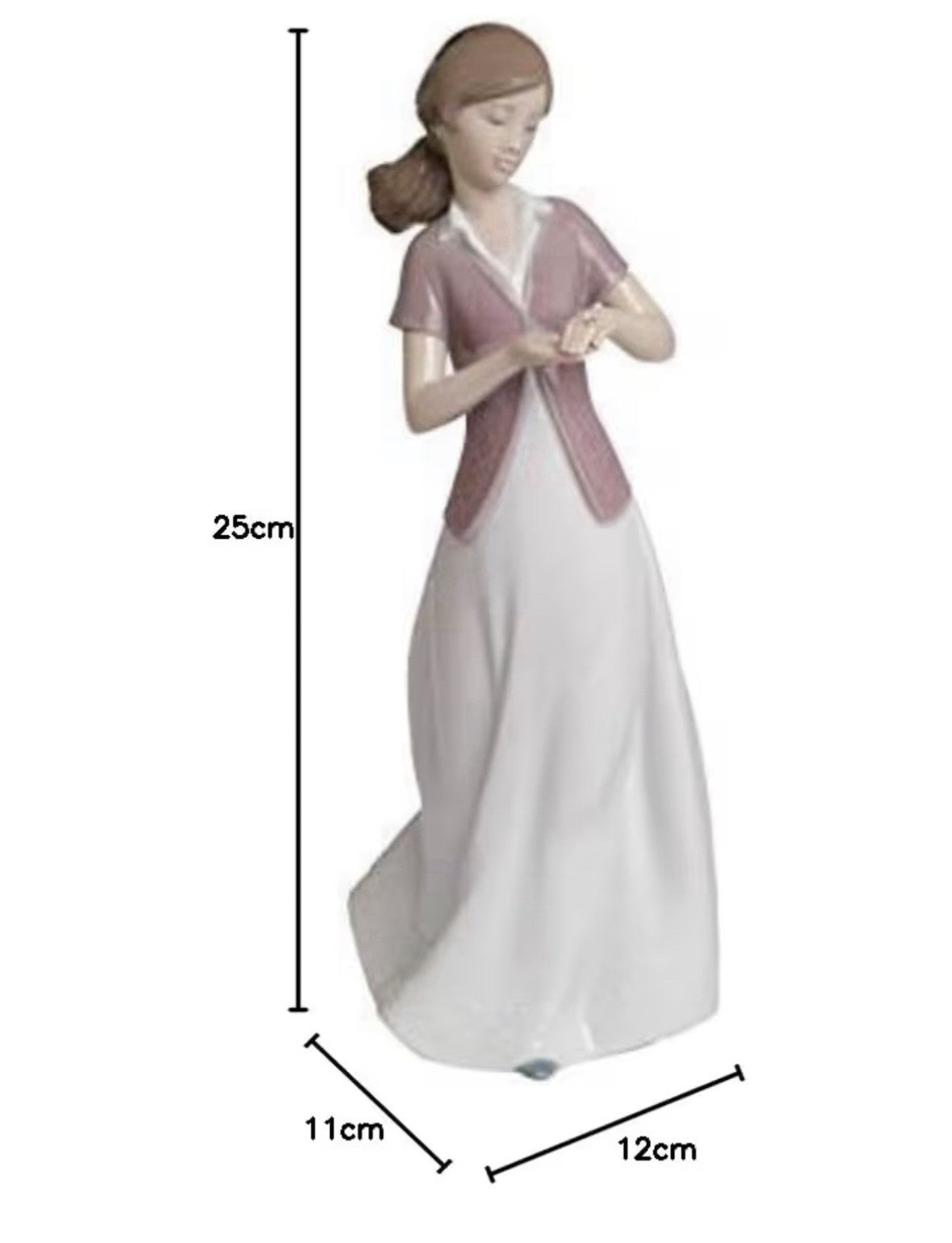 NAO by Lladro Present of Love Girl Gift | Hand-Painted Porcelain Figurine | Made in Spain | New Boxed