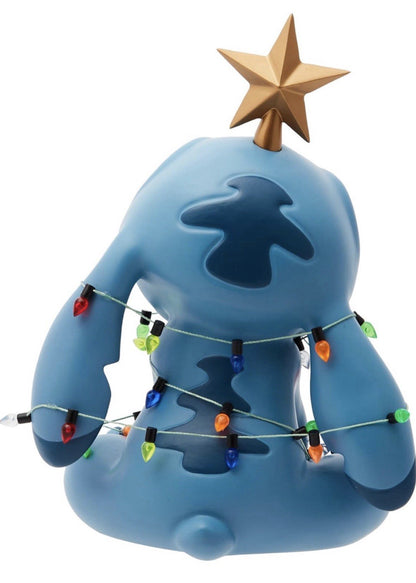 Disney Showcase Christmas Stitch Wrapped in Lights Figurine | 6015328 | New