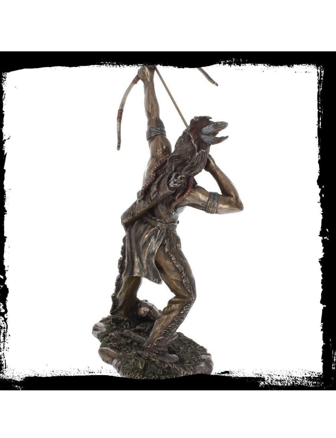 Nemesis Now Native American Indian Bronze Resin Figurine H3504J7 | Antique Finish Historical Sculpture
