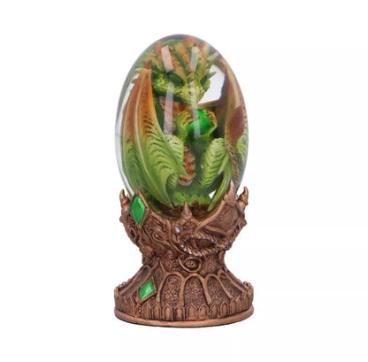 Nemesis Now Elemental Dragonlings Earth Dragon Clear Egg Figurine 12cm | Stand Included B6909C24