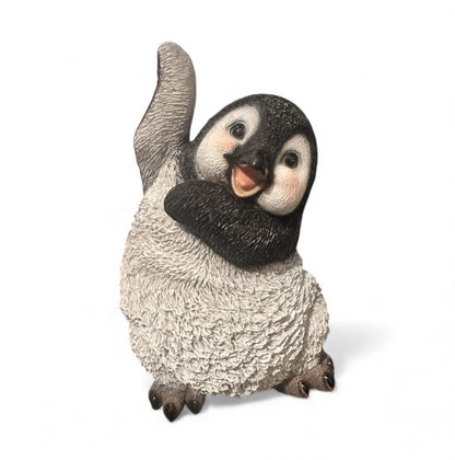 Vivid Arts Dancing Penguin Resin Ornament | XNF-PENG-D | 21cm | Hand Painted | Indoor & Outdoor