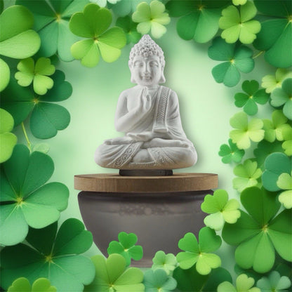 Buddha Aroma Diffuser Gift | Bamboo & White Tea | 100ml Reed Diffuser Figurine | 15cm
