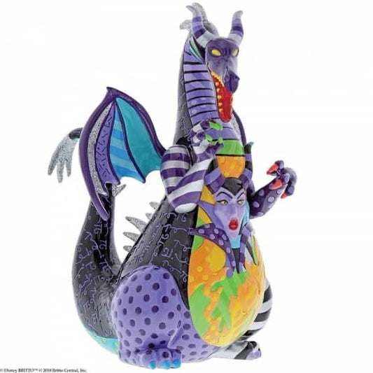 Disney Britto Maleficent Dragon Figurine | Hand-Painted Resin | 4057163 | New