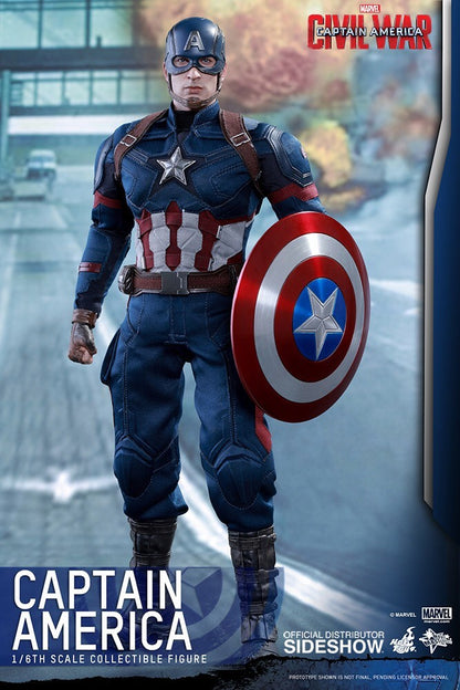 Hot Toys Captain America Civil War 1:6 Scale Figure | Steve Rogers Chris Evans MMS350 Marvel