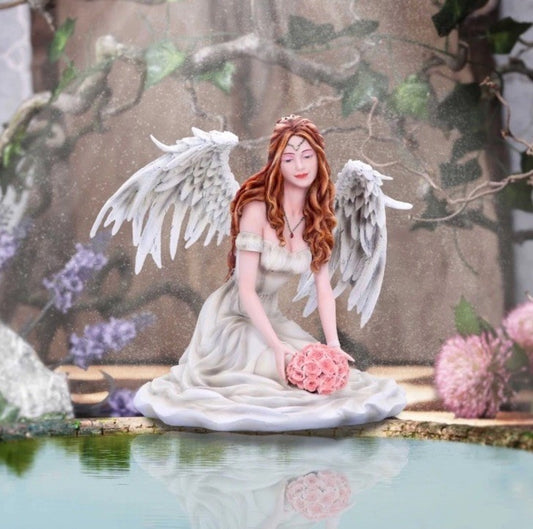 Nemesis Now White Angel Alba Fairy Resin Figurine 20cm | Angel Fairy Sculpture D6499Y3
