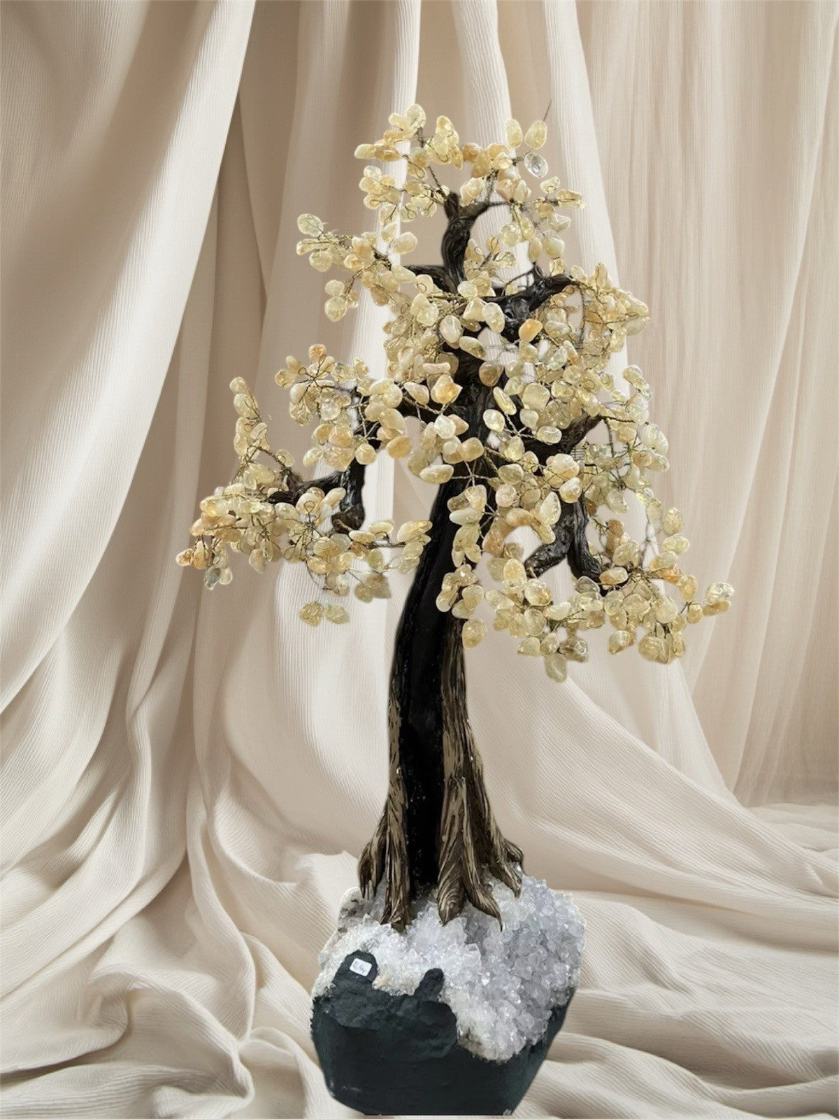 Large Citrine Crystal Tree 90cm | Natural Quartz Geode Base | 26kg | Brazilian Crystal Statement Piece
