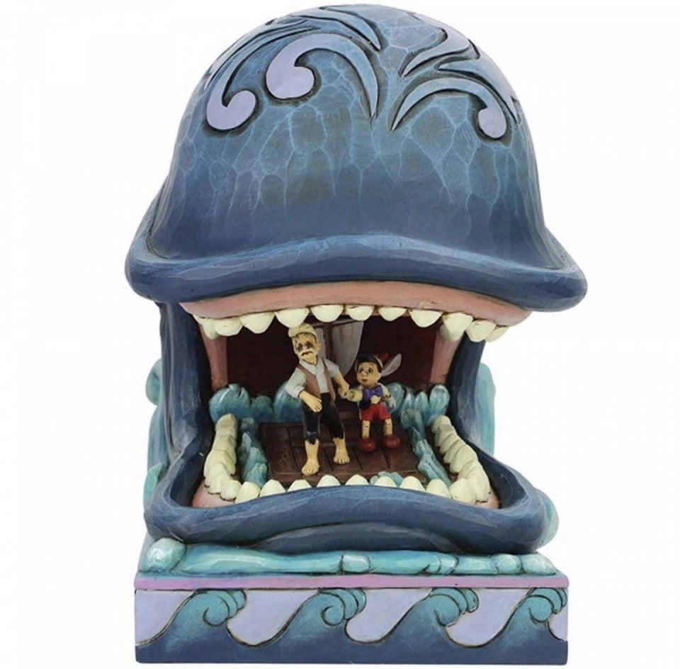 Disney Traditions Pinocchio & Geppetto in Monstro Figurine | Jim Shore A Whale of a Whale 19cm 6005971