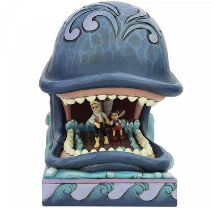 Disney Traditions Pinocchio & Geppetto in Monstro Figurine | Jim Shore A Whale of a Whale 19cm 6005971