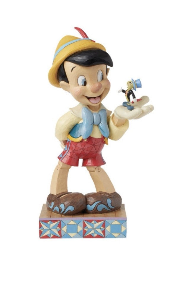 Disney Traditions Pinocchio & Jiminy Cricket Figurine | Jim Shore When Dreams Come to Life XL 39cm