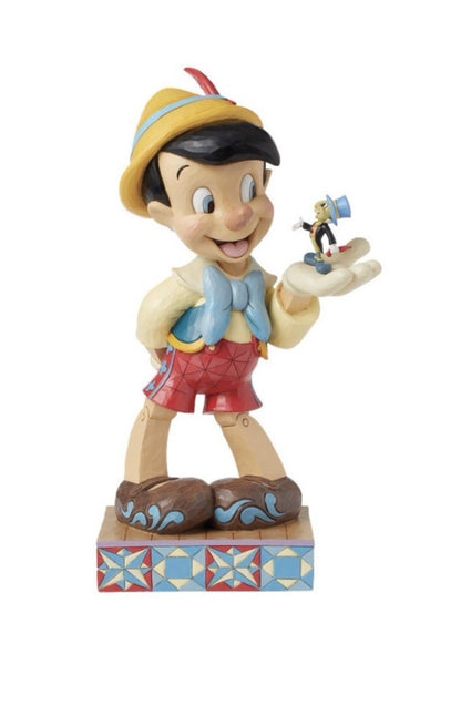 Disney Traditions Pinocchio & Jiminy Cricket Figurine | Jim Shore When Dreams Come to Life XL 39cm