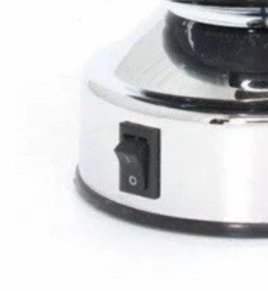 Rotating World Globe Black & Silver 24cm | Battery Operated | Educational Desktop Gift | Leonardo LP48993