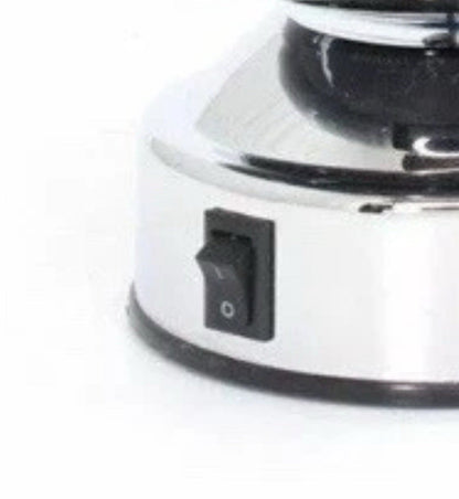 Rotating World Globe Black & Silver 24cm | Battery Operated | Educational Desktop Gift | Leonardo LP48993