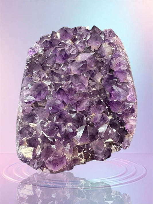 Large Amethyst Geode Crystal Cluster 4kg | Brazilian Gemstone | Wellness Crystal & Home Décor Gift