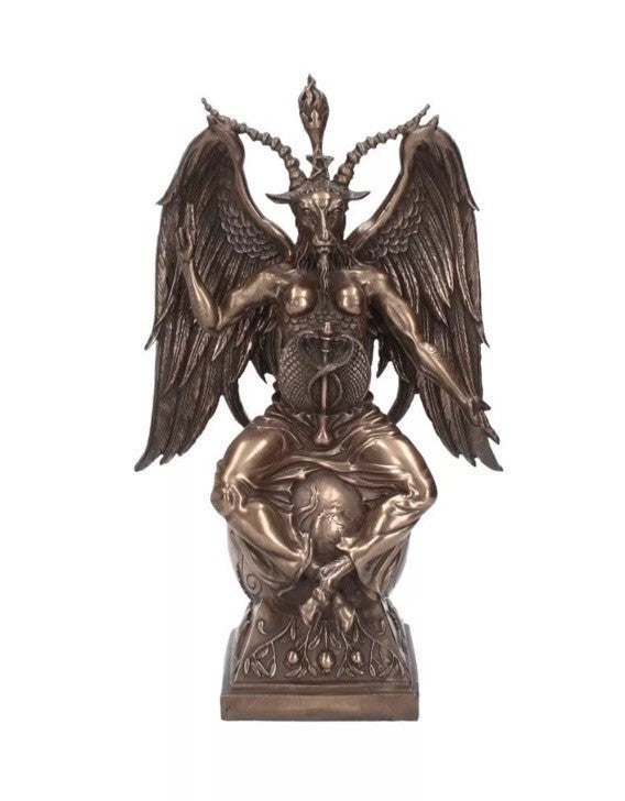 Nemesis Now Baphomet Figurine 38cm | Bold Gothic Collector's Gift | Bronze Resin D1165D5