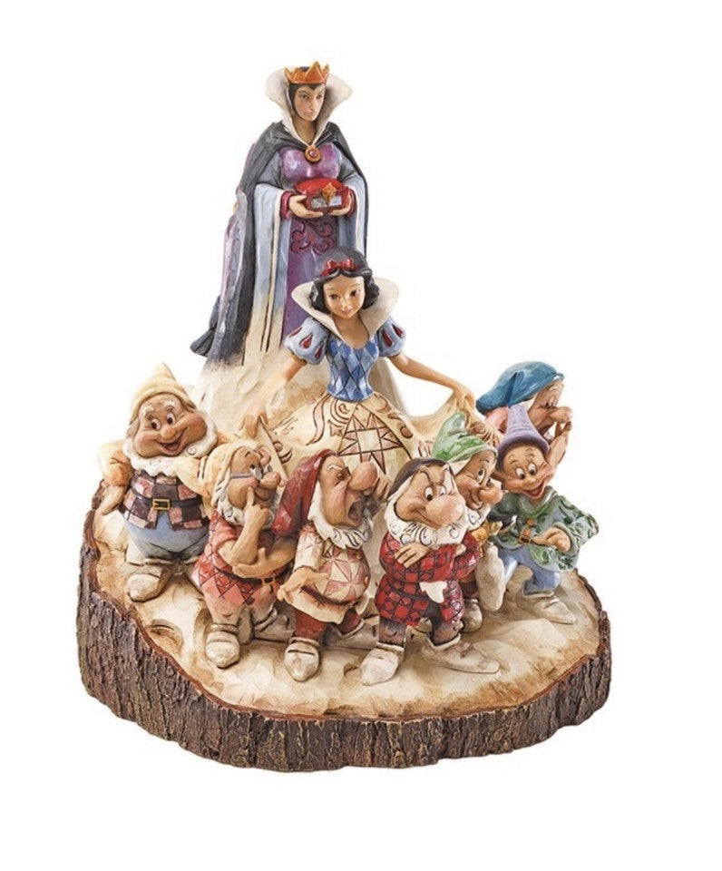 Snow White & Seven Dwarfs Carved by Heart Figurine | Disney Traditions Jim Shore The One That Started Them All