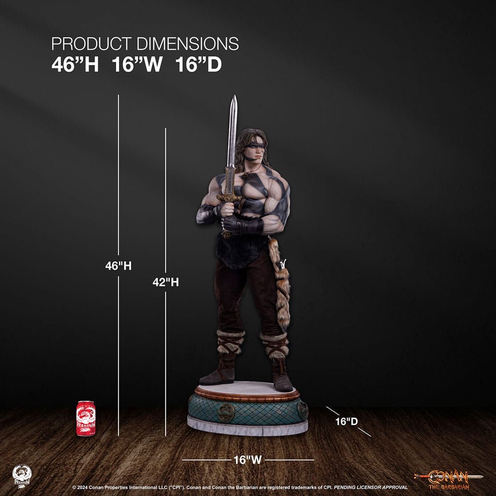 Conan the Barbarian Elite Series Statue | 1:2 Scale | Warpaint Edition | 116cm | PCS | New